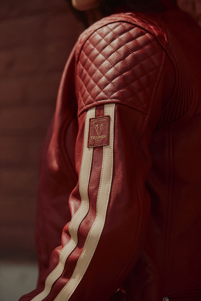 Triumph ladies leather jacket clearance
